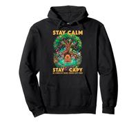 Resta Capy Capybara Zen Forest Nature Meditation Felpa con Cappuccio