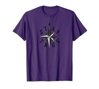 Resta Fedele a Compass Star Inspirational Maglietta, Uomo, Viola, 3XL