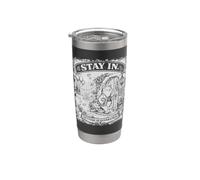 Resta in Cat Homebody Cottagecore Bicchiere termico in acciaio inox doppia parete
