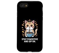 Resta passivo e sorseggia un simpatico caffè per gatti Custodia per iPhone SE (2020) / 7/8