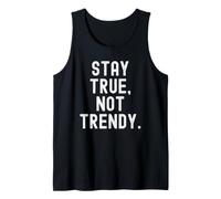 resta Vero Non alla Moda Motivational Wisdom for Life Canotta