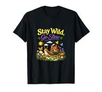 Resta Wild Go Slow Cottagecore Slug Life Maglietta