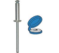 Restagraf 4781 - Rivetto a Bussola, Blu, da 8 a 11 mm x 15,7 mm