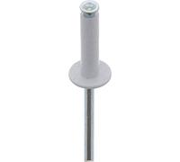 Restagraf 4922 - Rivetto a Bussola, 9-12 x 18 mm, Colore: Bianco