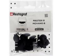 RESTAGRAF 601022C Kit clip d'arresto Carrozzeria Cofano motore Anteriore