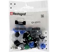 Restagraf - Bevestigingsset voor achterbumper C4 (C41) (06/2020 tot heden) - Complete kit voor reparatie of vervanging - Ref. 605017H