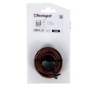 Restagraf - Filo elettrico marrone da 5 m - sezione filo 3 mm² - Rif. 6360 cm