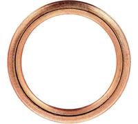 Restagraf - Guarnizione per tappo di scarico, 16 x 22 x 2 mm, rif. 7372 - Rame - Compatibile con veicoli Citroen Dacia Fiat Ford Mini Mitsubishi Nissan Peugeot Renault Smart Toyota Opel Ds -