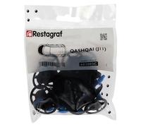 Restagraf - Kit di Fissaggio per Cofano QASHQAI II (fase 1) (02/2014 al 07/2016) - Rif. 603003C - Confezione da 42 pezzi