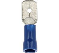 Restagraf Terminale Piatto Pre-Isolato Maschio Non Rinforzato, 6,35 x 0,8 mm, 1-2,5 mm2, Confezione da 37