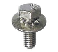 Restagraf - Viti a Metallo Testa Esagonale Con Rondella - M6-1.00 x 16 mm - Rif. 843 - Confezione da 35