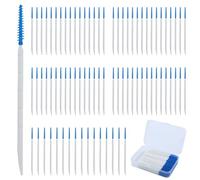 RESTALLADNWEST 240 bastoncini di filo interdentale, spazzole interdentali, stuzzicadenti, spazzolini interdentali, spazzolini interdentali a doppio uso, in silicone, per pulizia orale