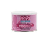 RESTASE | Cera Depilatoria Liposolubile, Biossido di Titanio, Pelli Secche, Sensibili e Delicate, 400 ml, Made in Italy
