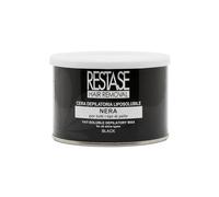 RESTASE | Cera Depilatoria Liposolubile nera, per Tutti i Tipi di Pelle, 400 ml, Made in Italy