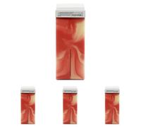 RESTASE | Cera Depilatoria Liposolubile Roll On, Bacche di Goji e Burro di Karitè, per Tutti i Tipi di Pelle, 100 ml, Made in Italy (Confezione da 4)