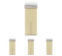RESTASE | Cera Depilatoria Liposolubile Roll On, Burro di Karitè, Pelli Secche, 100 ml, Made in Italy (Confezione da 4)