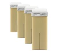 RESTASE | Cera Depilatoria Liposolubile Roll On, con Ossido di Zinco, per Pelli Delicate, 100 ml, Made in Italy (Confezione da 4)