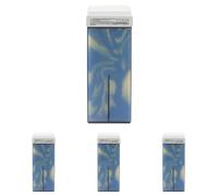 RESTASE | Cera Depilatoria Liposolubile Roll On, Talco e Ossido di Zinco, per Tutti i Tipi di Pelle, 100 ml, Made in Italy (Confezione da 4)