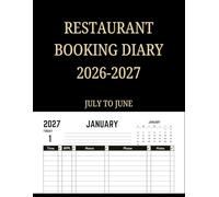Restaurant Booking Diary 2026-2027: Full Year Reservations Book For Restaurants, and hotels, and Cafés, Table Reservation Organizer 365 Days