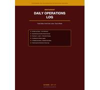 Restaurant Daily Operations Log: Track Sales, Food Cost, Labor, Tips & Waste - The Manager’s Daily Control Book