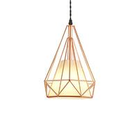 Restaurant Hanging Light Living Room Decoration Chandelier Vintage Metal Iron Art Pendant Lamp 1-Light Adjustable Suspensiom Lamp for Café Fast Food Shop Hotel Warehouse