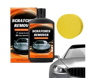 Restauratore Per Vernice Per Auto, Composto Lucidante Rapido A Lunga Durata Da 120 G Con Tampone | Lucidante Per Cera Per Auto | Per Veicolo Esterno Carrozzeria Paraurti Porta Ruota Metallo Moto Chip