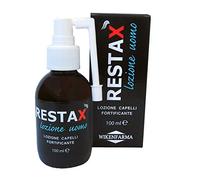 RestaX Lozione Uomo per caduta di capelli con Sfinganina Ribes Nigrum e Serenoa Repens, trattamento telogen effluvium da stress o caduta stagionale Stimola ricrescita e rafforza il capello danneggiato