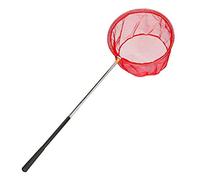RESTCLOUD - Rete per esche e rete da pesca con manico telescopico che si estende fino a 59 pollici, Anello 13,59" Manico, Rosso