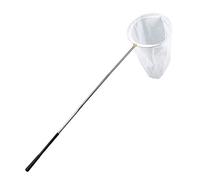 RESTCLOUD Rete professionale per insetti e farfalle con anello da 35,6 cm, profondità 66 cm, manico telescopico da 149,9 cm, si estende fino a 185,4 cm in acciaio inox con serratura (185,4 cm di