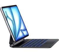 RESTEQ Tastiera Magic Style retroilluminata QWERTY per iPad Air 11 e iPad Pro 11 con supporto integrato compatibile modelli 2018-2025