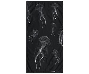 RESTILO Telo mare grande 90x180 cm Telo mare 100% cotone spugna velour, morbido