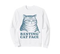 Resting Cat Face Felpa