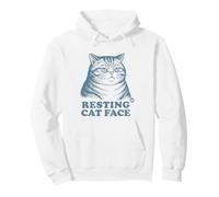 Resting Cat Face Felpa con Cappuccio