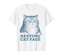 Resting Cat Face Maglietta