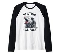 Resting Hiss Face Possum Maglia con Maniche Raglan