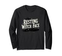 Resting Witch Face Citazione Dire Umorismo Strega Maglia a Manica