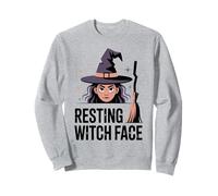 Resting Witch Face Divertente Sassy Halloween Pun Felpa