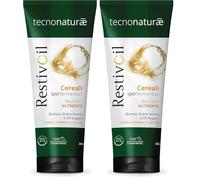 RestivOil Tecnonaturae Balsamo Nutriente Capelli Normali Secchi Cereali Iperfermentati Oli Leggeri Biodegradabile 200ml (Confezione da 2)