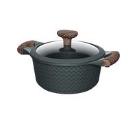 RESTO 93901 - Pentola con coperchio in vetro, diametro 20 cm, 2,4 l, elegante vaso antiaderente, a induzione, in confezione regalo