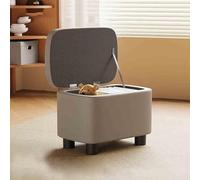 Resto di piede pouf, sgabello moderno, panca ottomana, poggiapiedi in pelle, tavolino da caffè in panchina, sgabello da cambio di scarpe, per soggiorno, camera da letto, dormitorio (colore: f)