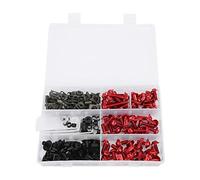 Restokki 198Pcs/Set Motorcycle Accessory Windscreen Fairing Screws M5 M6 Bolts Kit, Silver Black Red Blue Golden Green (Red)