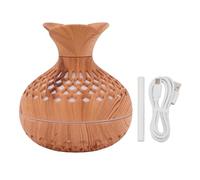 Restokki 2.5W Scent Diffuser 300ml USB Powered Silent Operation Flower Vase Shape Humidifier for Offices Bedrooms (Amber)