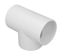 Restokki 3 Way T Shape Duct Connector, PVC Round Pipe Fitting 3 Holes Hose Splitter Exhaust Fan Dryer Vent Compatible (4 inch)