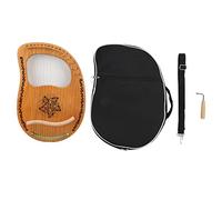 Restokki Arpa in mogano 16 arpe concave con corde in acciaio con chiave per accordatore per borsa per pianoforte per principianti