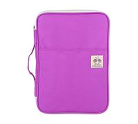 Restokki Borsa Portadocumenti, Portadocumenti da Viaggio Custodia con Cerniera per Notebook Portadocumenti per quaderni Quaderni per quaderni A4 5 Colori(Viola)