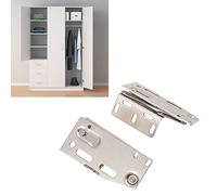 Restokki Cabinet Door Hinge, Sturdy 2 Sets Spring Hinge Furniture Accessories Cupboard Door, Applicable for Cabinet