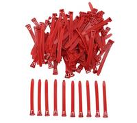 Restokki Chicken Leg Bands Sturdy Adjustable Poultry Tags for Duck Goose Farming (Rossa)