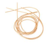 Restokki DIY Embroidery Thread Copper Wire Sewing Stitching 1.5mm Gloss Dia Manual String for Home Decor (Dark gold thread)