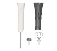Restokki Frusta elettrica ricaricabile 2 in 1 per montalatte | schiuma latte e sbatti uova utilizzando il mixer portatile bevande, fruste in acciaio inossidabile 304 e 2 accessori