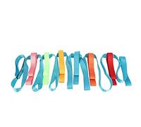 Restokki Kids Walking Rope Anti Lost Colorful Hands Sicurezza della linea di sicurezza per bambini per asilo nido in età prescolare con 12 bambini e 2 insegnanti usano materiale